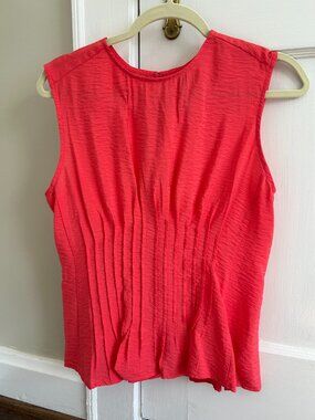 Anthropologie The Della Pleated-Waist Shell Top